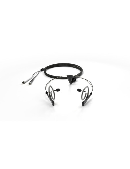 Microphone serre-tête binaural Core+, Normal SPL, Noir, MicroLock